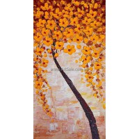 Купить картину "Оранжевая сакура" в стиле 3D Импасто