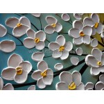 Купить картину "Цветущая белая Сакура" в стиле 3D Импасто