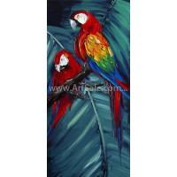 Купить картину маслом "Пара Попугаев"
