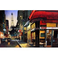 Купить картину маслом "Полуночное Кафе"