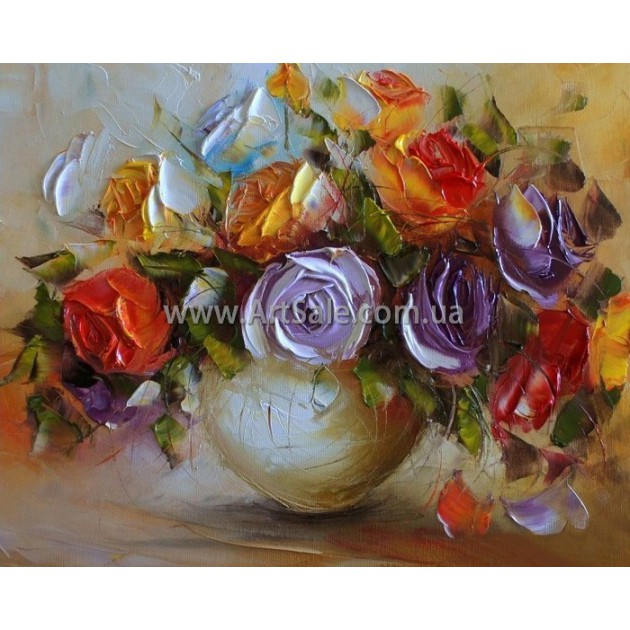 Картины цветы, Красивые розы ART: FLW0009