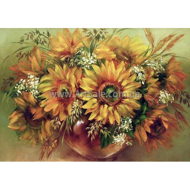 Картины цветы Подсолнухи, ART: FLW2031