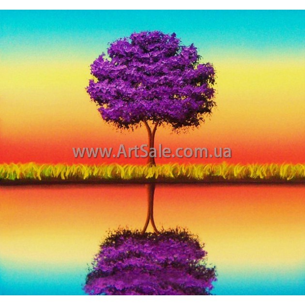 Купить интерьерную картину "Фиолетовое Дерево"