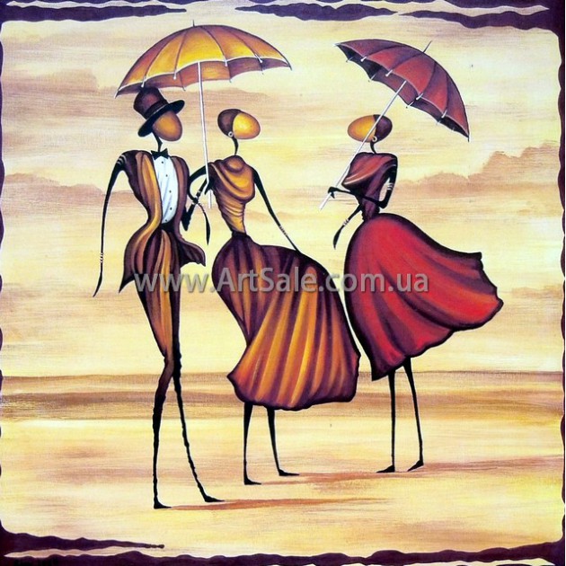 Купить интерьерную картину "Желуди под зонтом"