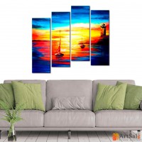 Модульная картина, морской пейзаж ART.: KMM0034