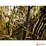 Модульная картина тюльпаны на золотом, ART.: KCC0052