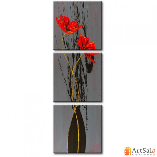 Модульная картина цветы, ART.: KCC0163