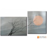 Интерьерные модульные картины, Дерево Солнце ART.: KIM0657