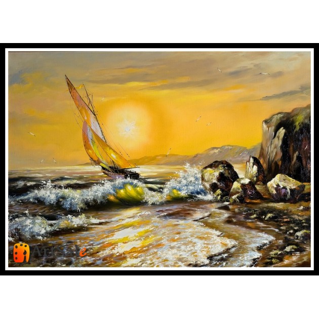 Морской пейзаж, пейзаж море, ART# MOP17_043