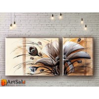 Модульные Картины, рисованные маслом, Art. MKR17_2_007