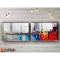 Модульные Картины, рисованные маслом, Art. MKR17_2_037