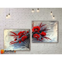 Модульные Картины, рисованные маслом, Art. MKR17_2_059