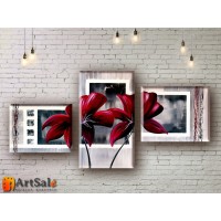 Модульные Картины, рисованные маслом, Art. MKR17_3_029