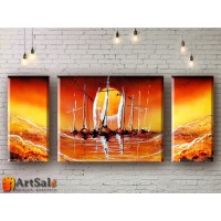 Модульные Картины, рисованные маслом, Art. MKR17_3_071